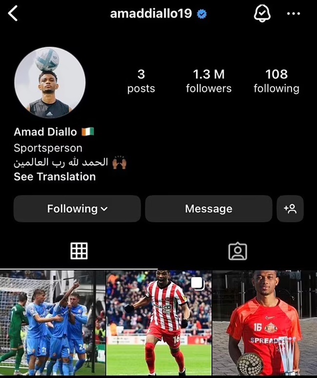 Amad Diallo DELETES all references to the club on his social media accounts  - Bóng Đá