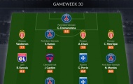 Đội hình tiêu biểu vòng 30 Ligue 1: 4 sao PSG, hàng thủ Monaco